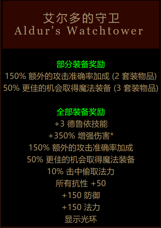 暗黑破坏神2绿色套装出处，暗黑破坏神2终极套装名称